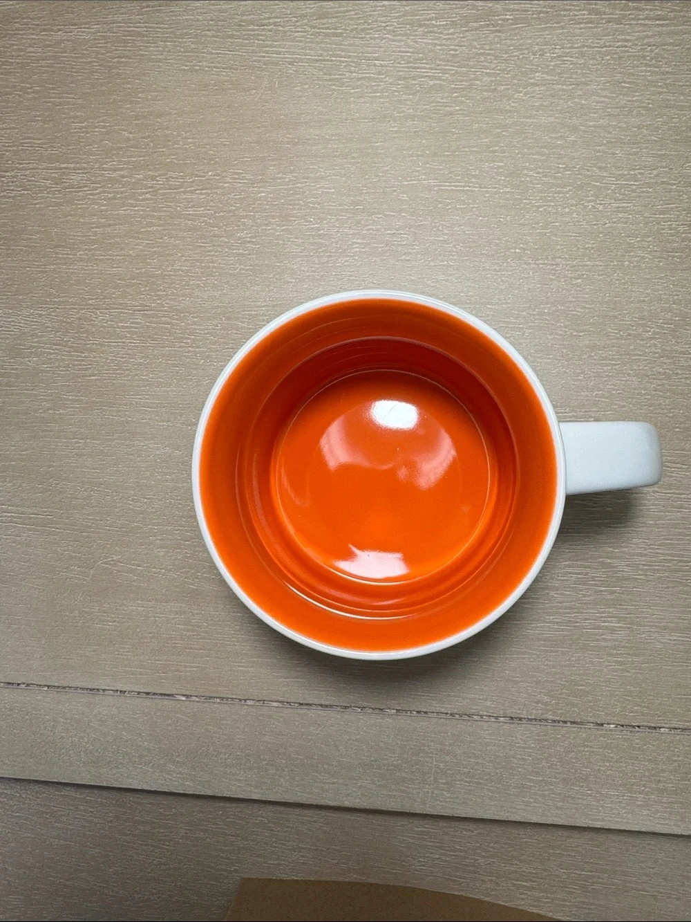 Starbucks  White Dallas Ceramic Coffee Mug with Orange and Yellow Design
